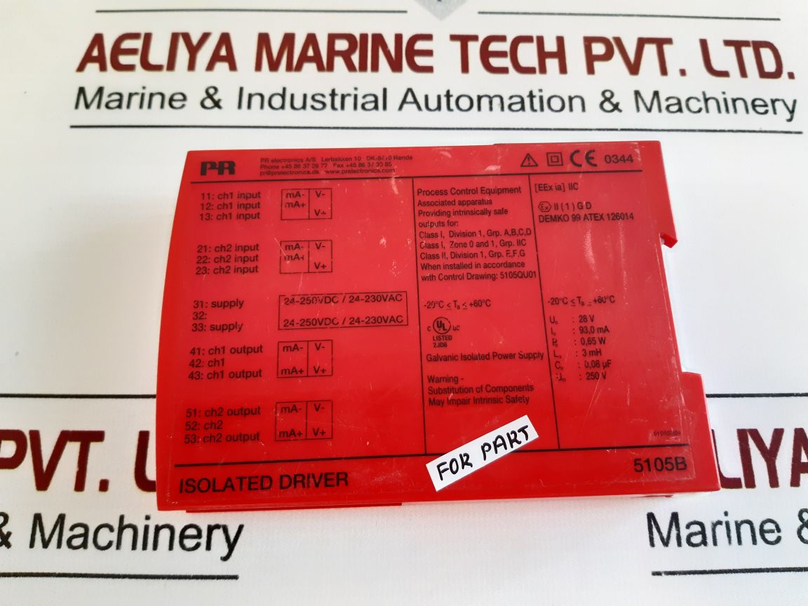 Pr Electronics 5105B Isolated Driver 5105B_B