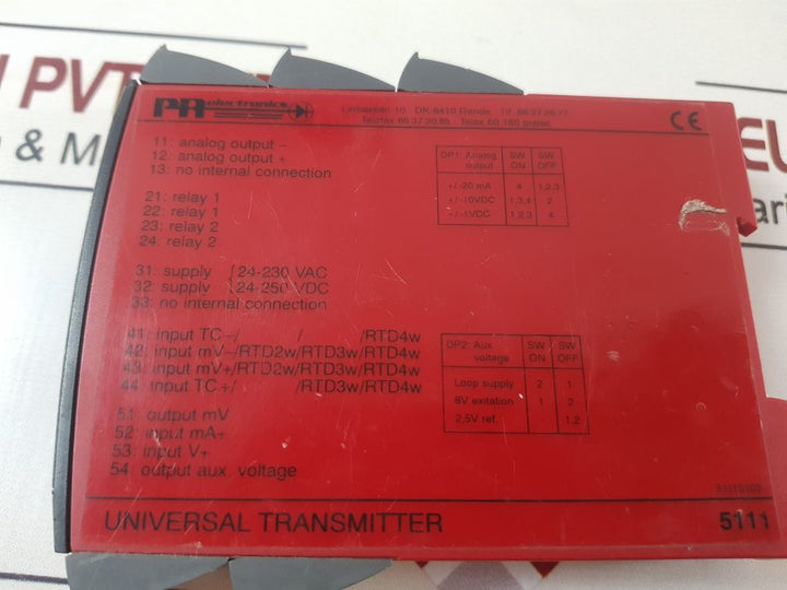 Pr Electronics 5111 Universal Transmitter