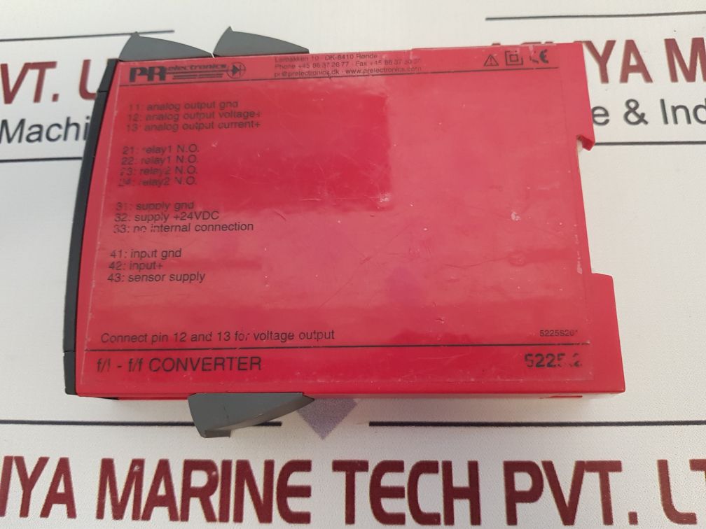 Pr Electronics 5225A2 Programmable F/I-f/F Converter 5225.2/5225S201