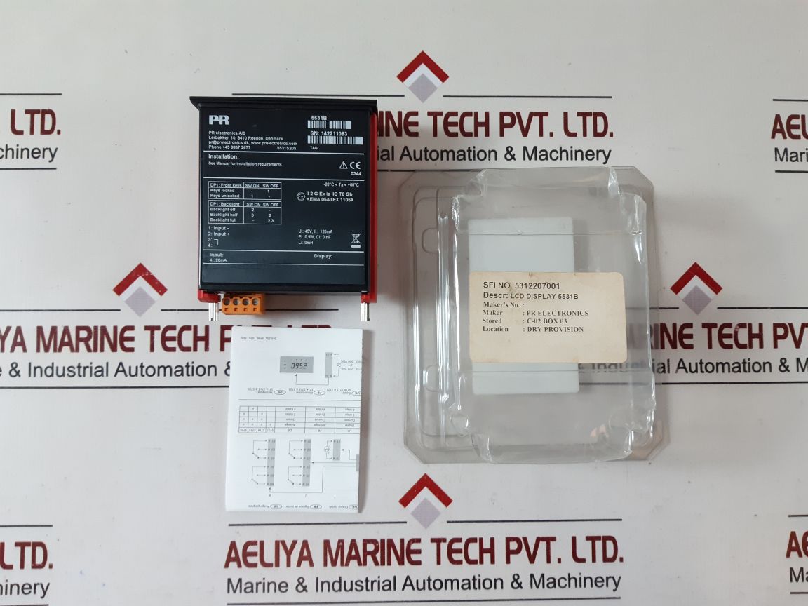 Pr Electronics 5531B Lcd Display 5531S205