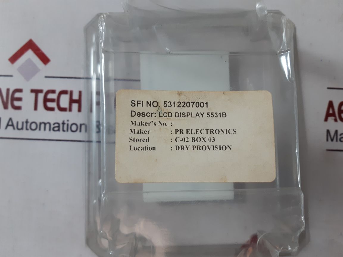 Pr Electronics 5531B Lcd Display 5531S205