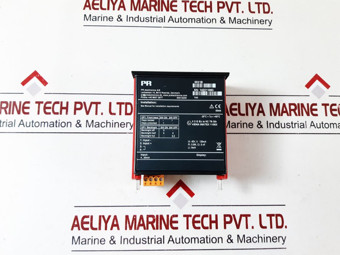 Pr Electronics 5531B Lcd Display 5531S205
