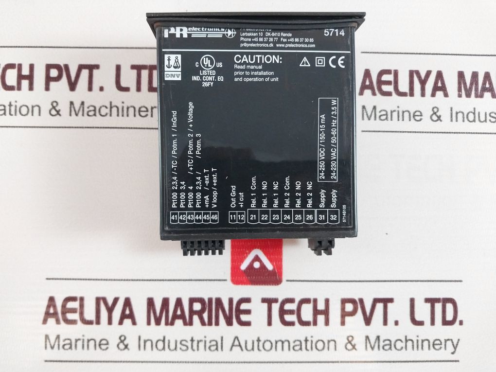 Pr Electronics 5714A Programmable Lcd Display Indicator
