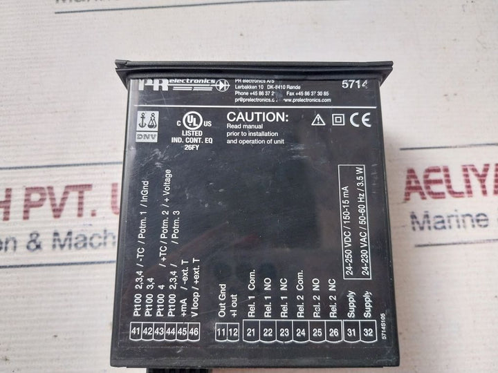 Pr Electronics 5714 Programmable Led Indicator 24-230Vac