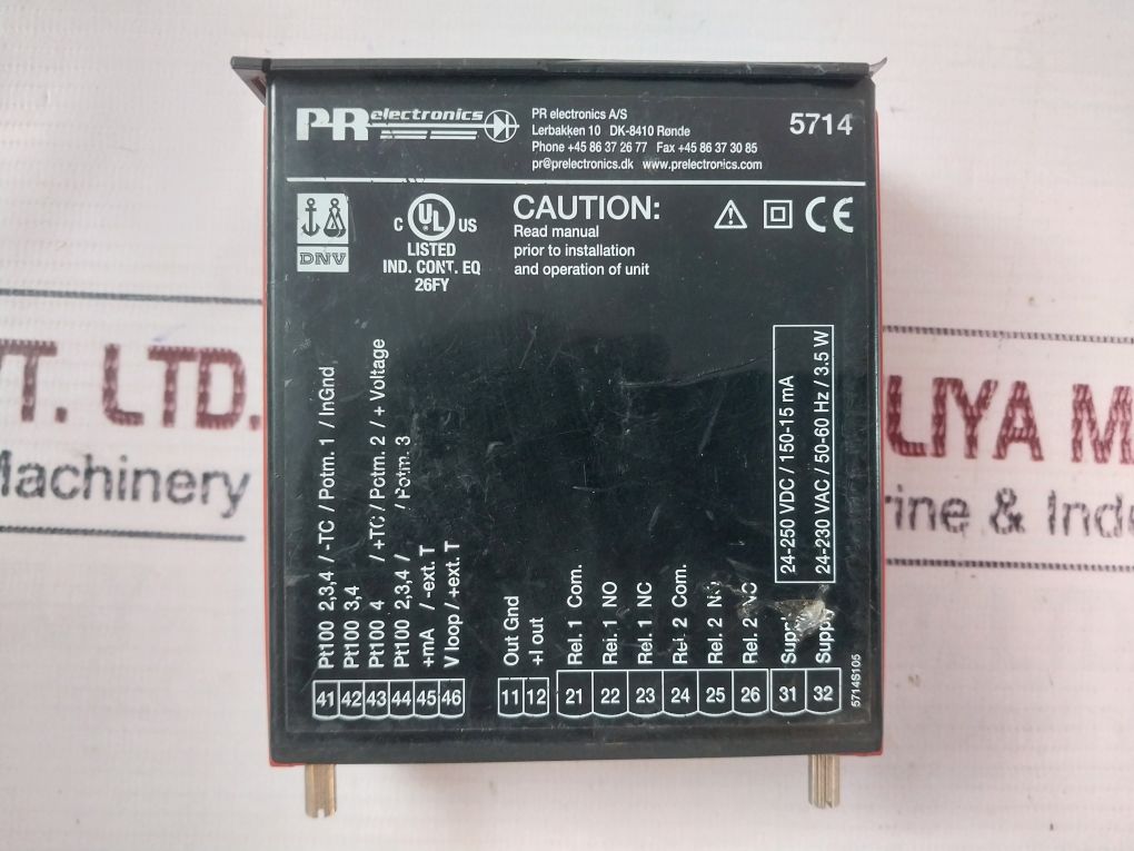 Pr Electronics 5714A Programmable Led Indicator