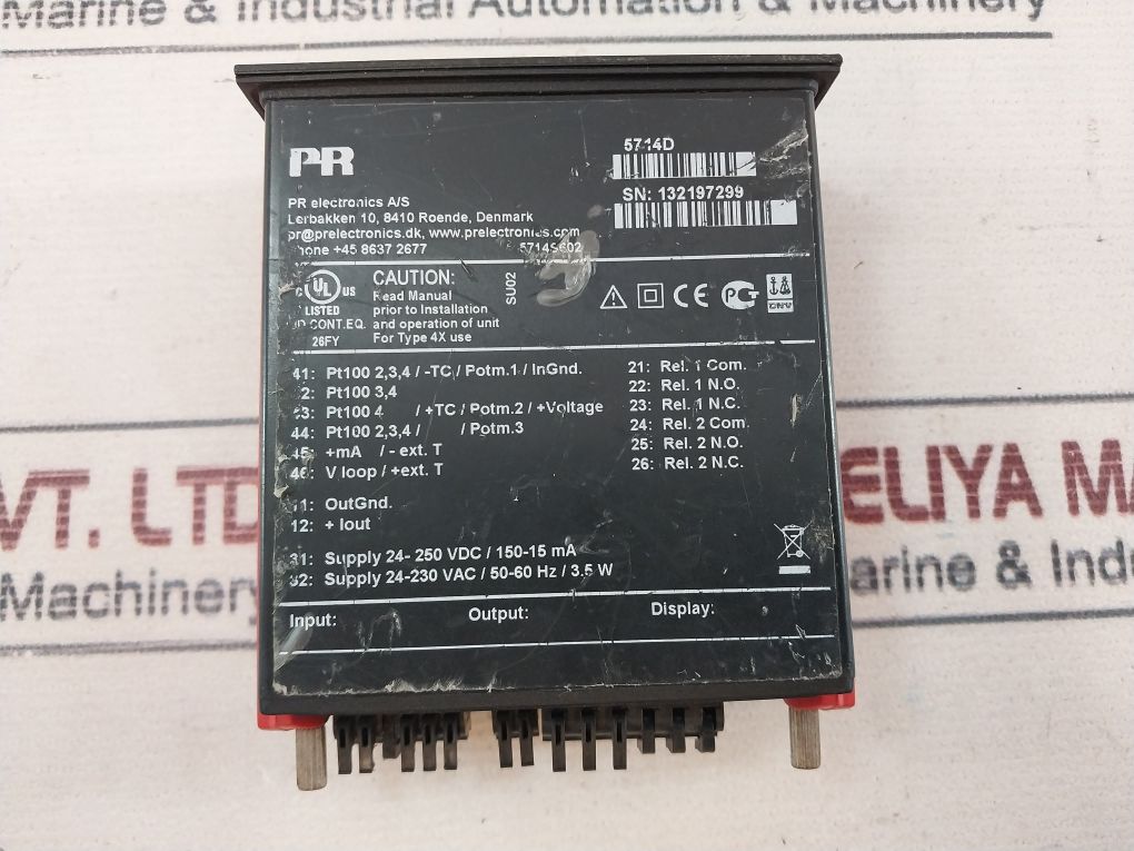 Pr Electronics 5714D Programmable Led Indicator 24-250 Vdc