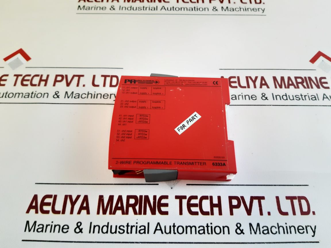 Pr Electronics 6333A 2-wire Programmable Transmitter 6333A1A