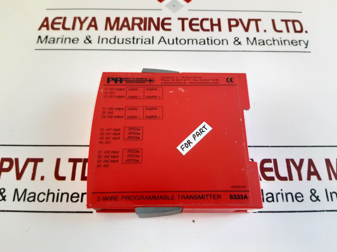 Pr Electronics 6333A 2-wire Programmable Transmitter 6333A1A
