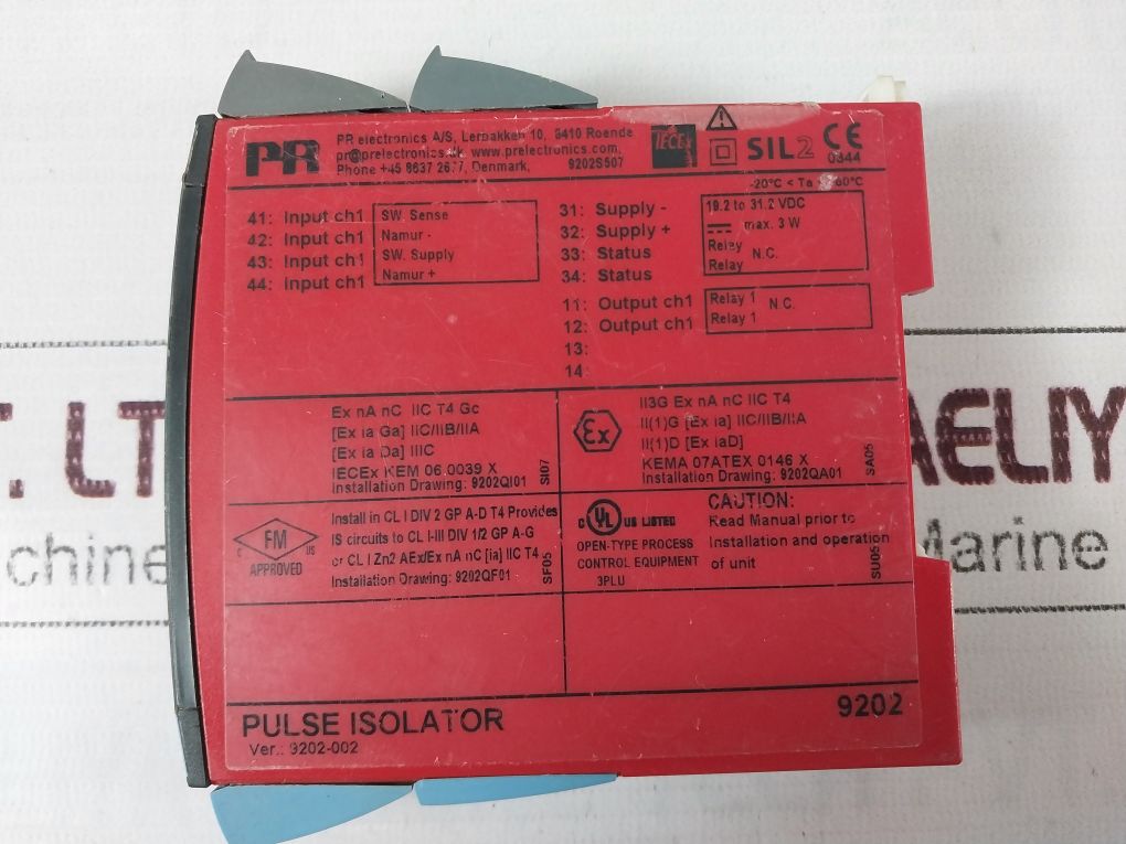 Pr Electronics 9202B3A Pulse Isolator