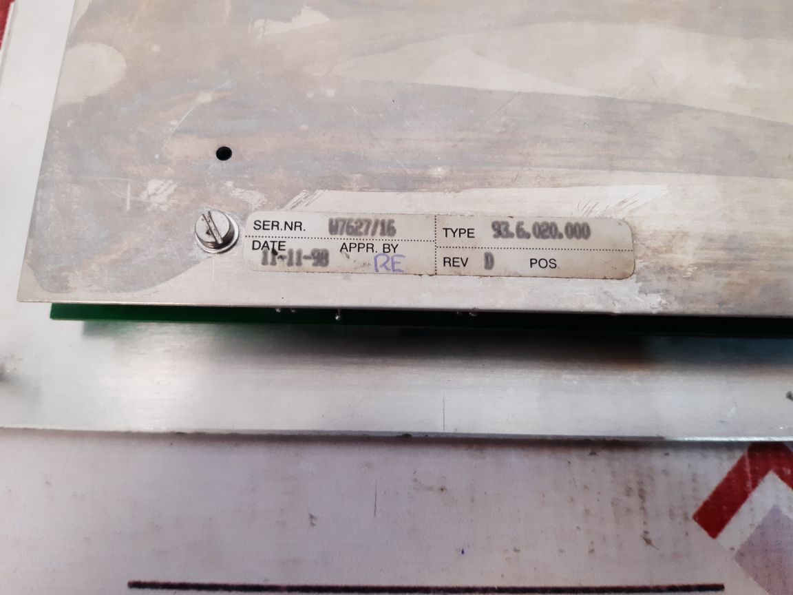 Praxis 93.6.020.000 Operator Keyboard Rev: D