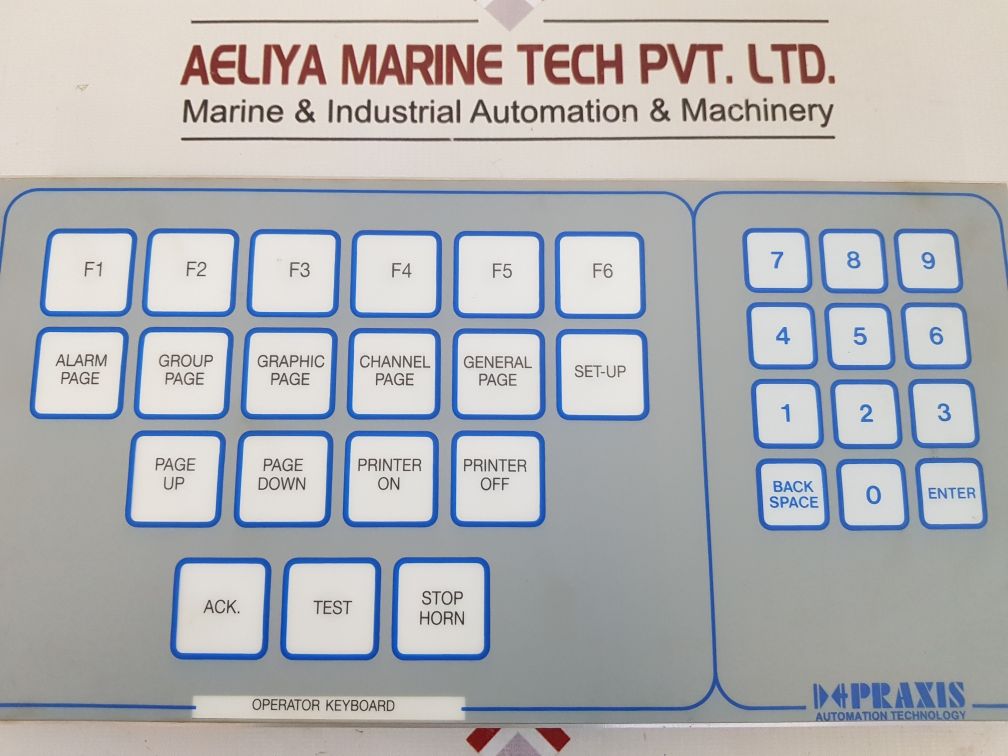 Praxis Automation 93.6.020.000 Operator Keyboard