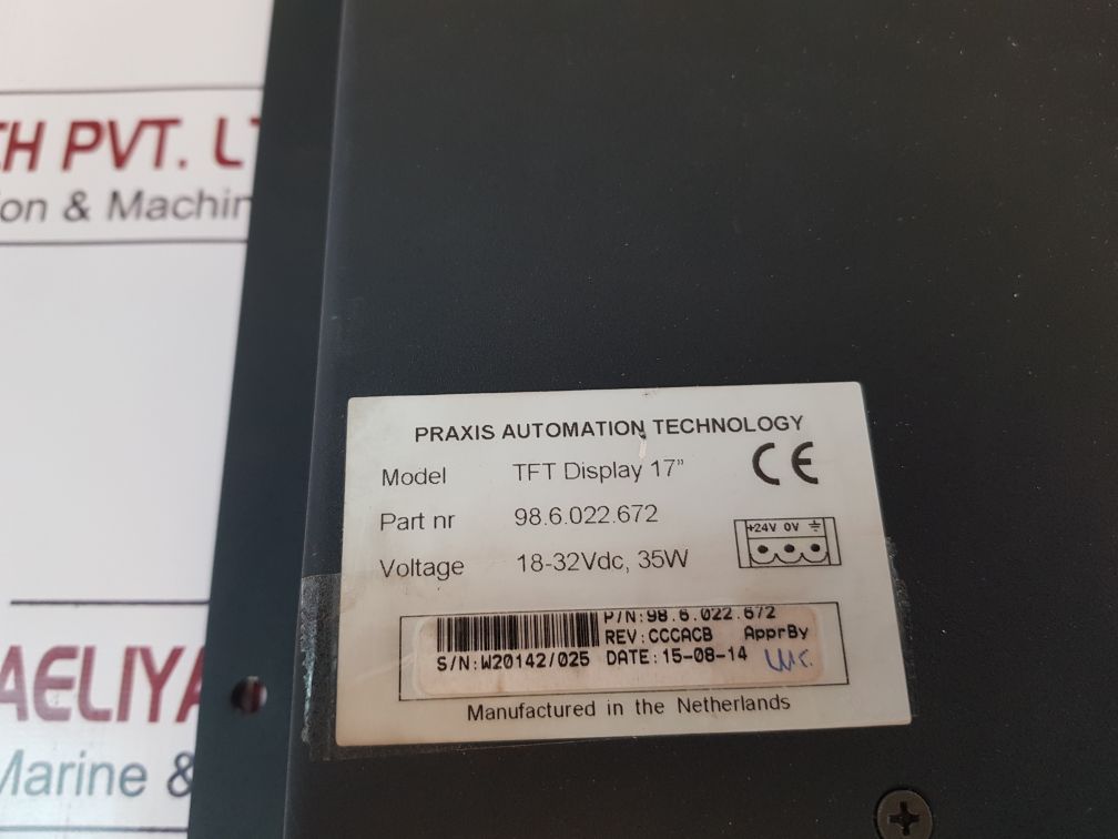 Praxis Praxis 98.6.022.672 Tft Display 17” Display