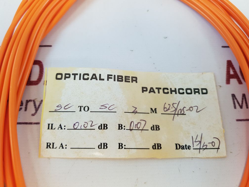 Premium Line 211511030 Sc-sc Duplex Multi-mode 62.5125 3M Optical Cable