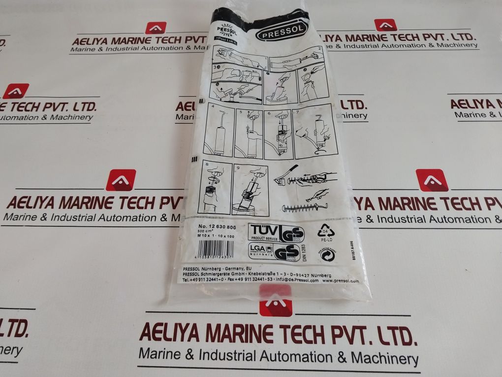 Pressol Din 1283 Hand Lever Grease Gun Kit 12 630 806