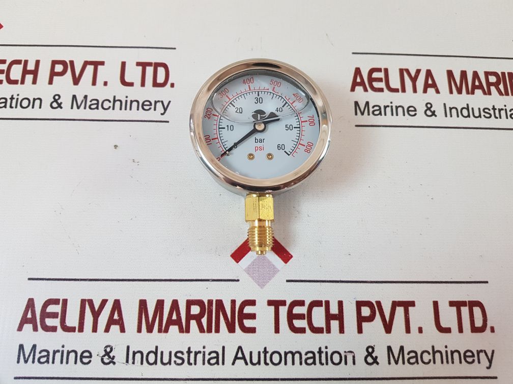 Pressure Gauge 0 To 60 Bar 0 To 800 Psi