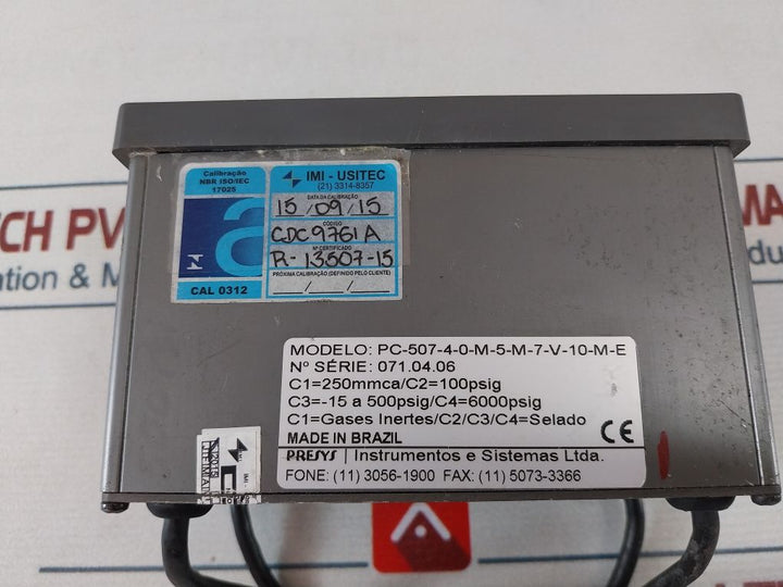 Presys Pc-507 Pressure Calibrator Pc-507-4-0-m-5-m-7-v-10-m-e