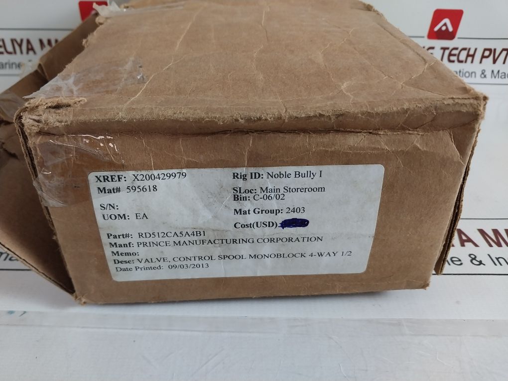 Prince Rd512Ca5A4B1 Control Valve