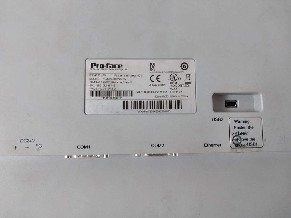 Pro-face Gp-4502Ww Touch Screen Pfxgp4502Wadw