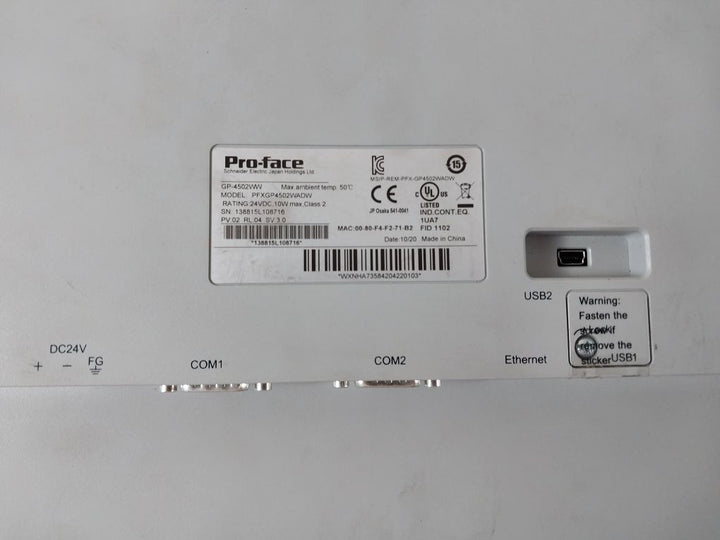 Pro-face Gp-4502Ww Touch Screen Pfxgp4502Wadw