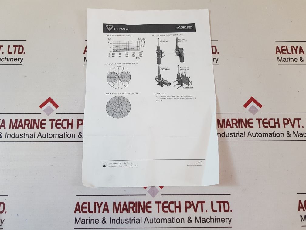 Procom Cxl 70-1Lw/H Uhf Antenna Comrod