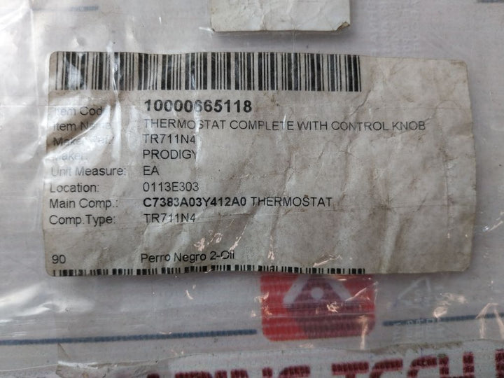 Prodigy Tr/711-n Thermostat 0-120°C