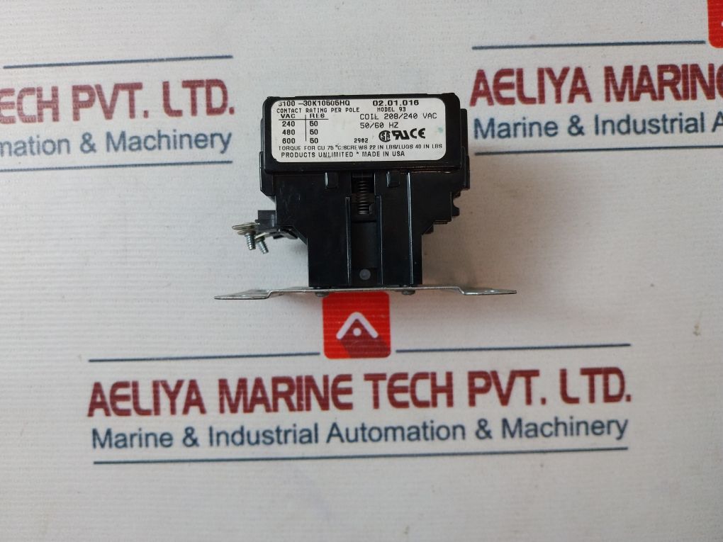 Products Unlimited 3100-30K10505Hq Definite Purpose Contactor Model 93