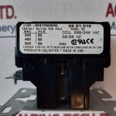 Products Unlimited 3100-30K10505Hq Definite Purpose Contactor Model 93