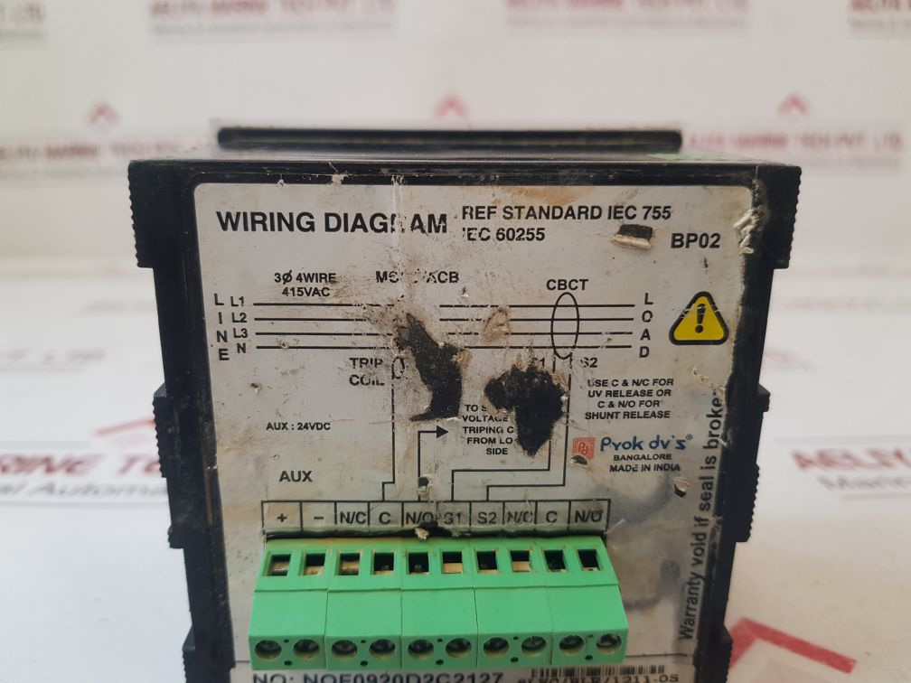 Prok Dv’s El01 Earth Leakage Relay