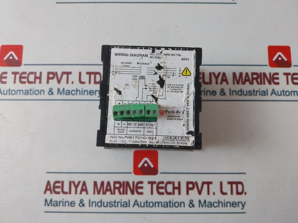 Prok Dv's El01 Earth Leakage Relay 50-60Hz