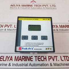 Prok Dv’s Mpel 01 µP Based Earth Leakage Relay