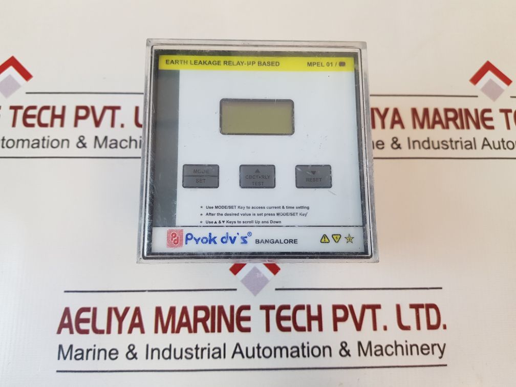 Prok Dv’s Mpel 01 Earth Leakage Relay