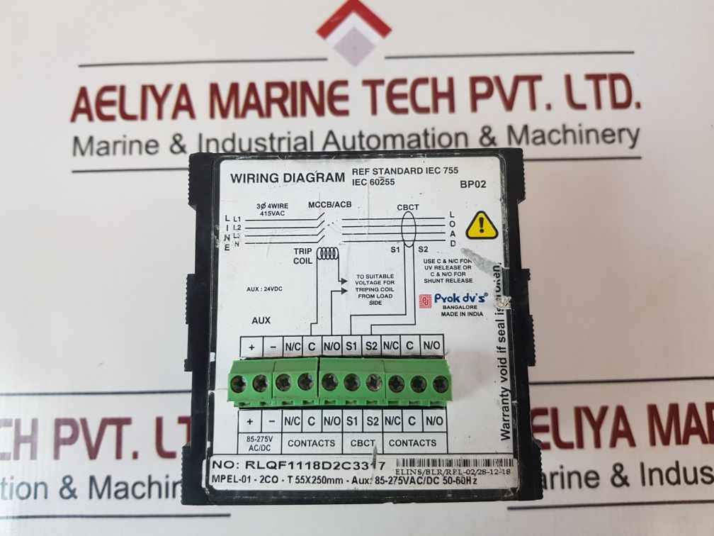 Mpel 01 Prok Dv’s Mpel 01 Earth Leakage Relay