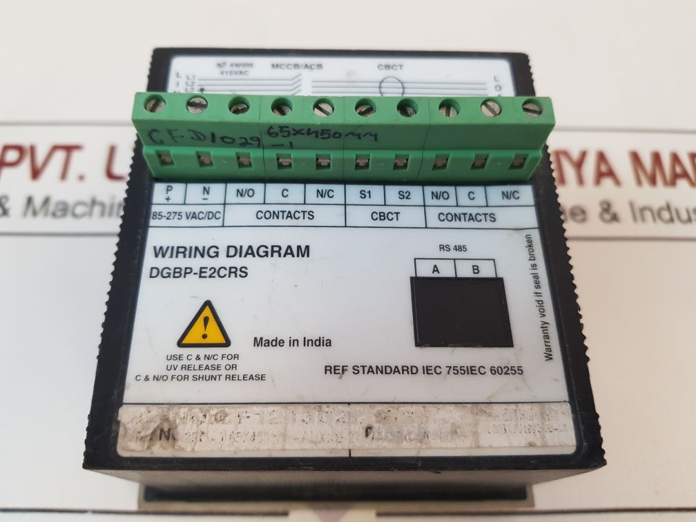 Prok Dv’s Mpel 01 µP Based Earth Leakage Relay
