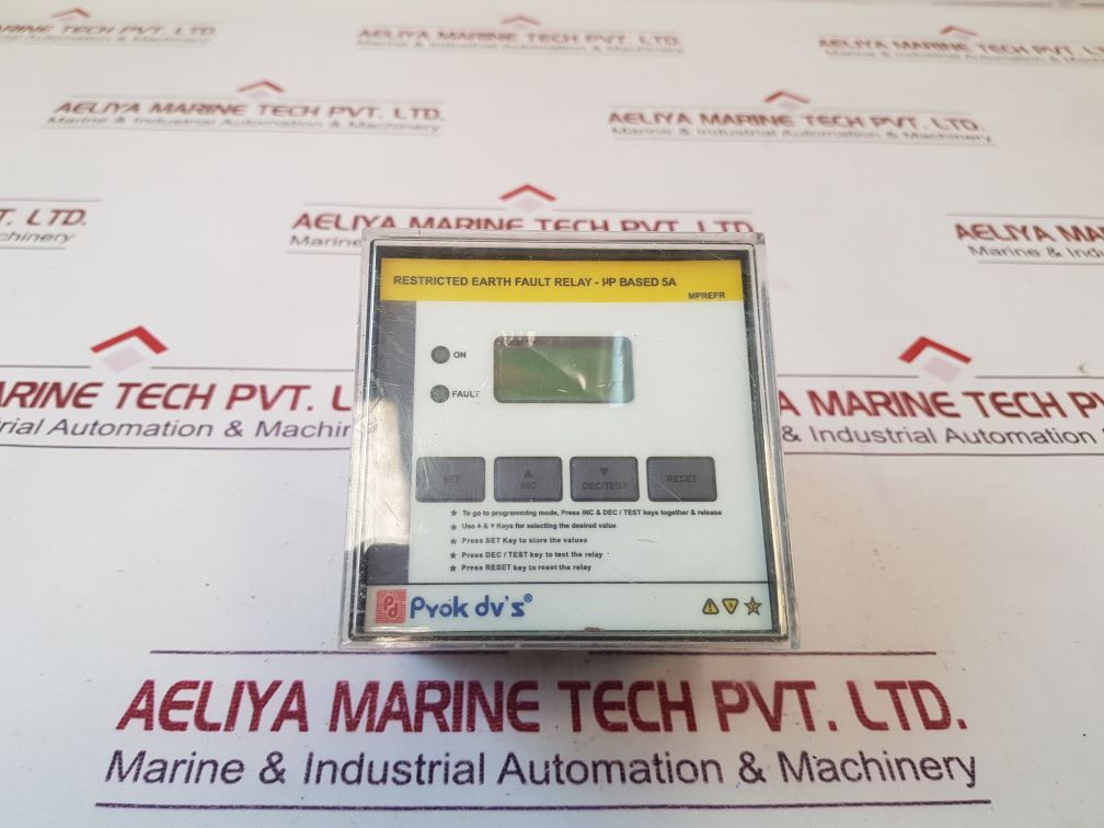 Prok Dv’s Mprefr-e2C µP Based Restricted Earth Fault Relay