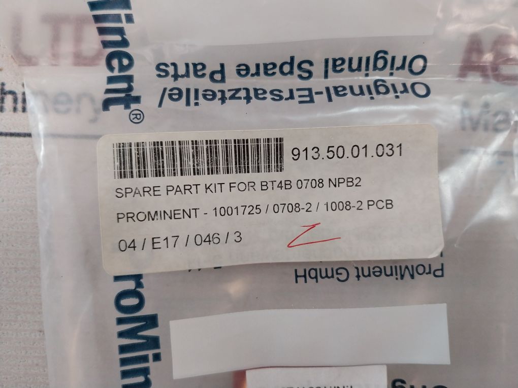Prominent 1001725 Spare Part Kit For Bt4B 0708 Npb2