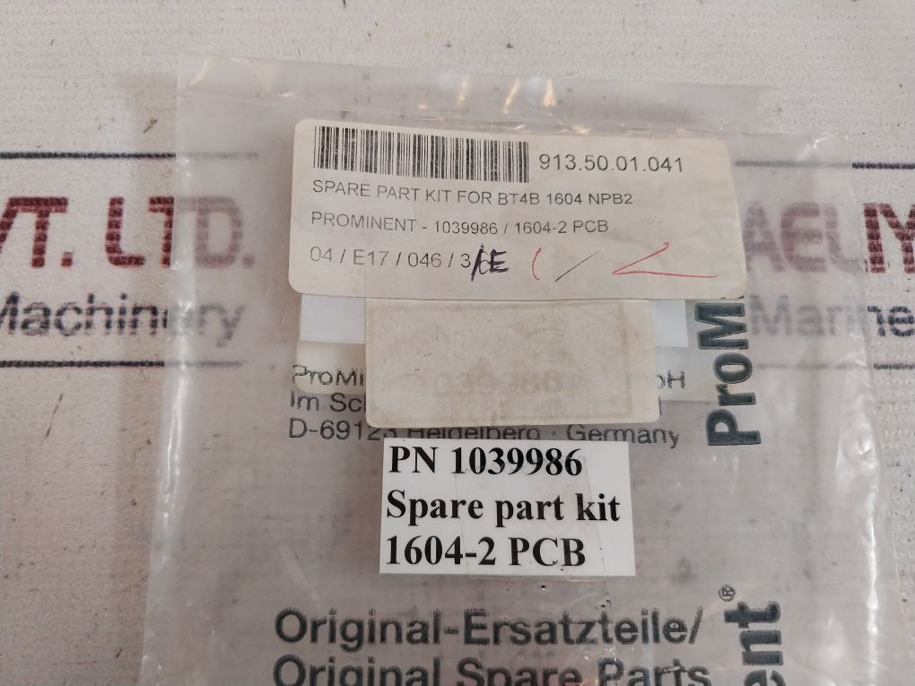 Prominent 817050 Pump Spare Part Kit For Bt4B 1604 Npb2