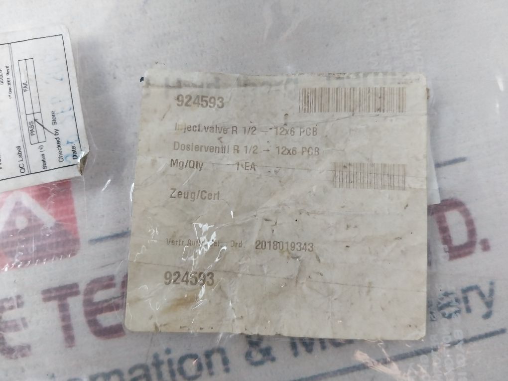 Prominent 924593 Injection Valve Pcb 12X6Mm, R1/2”