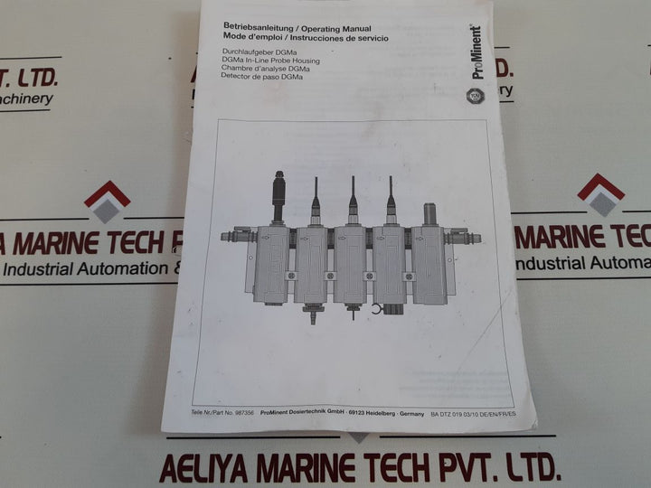 Prominent 987356 dgma in-line probe housing set