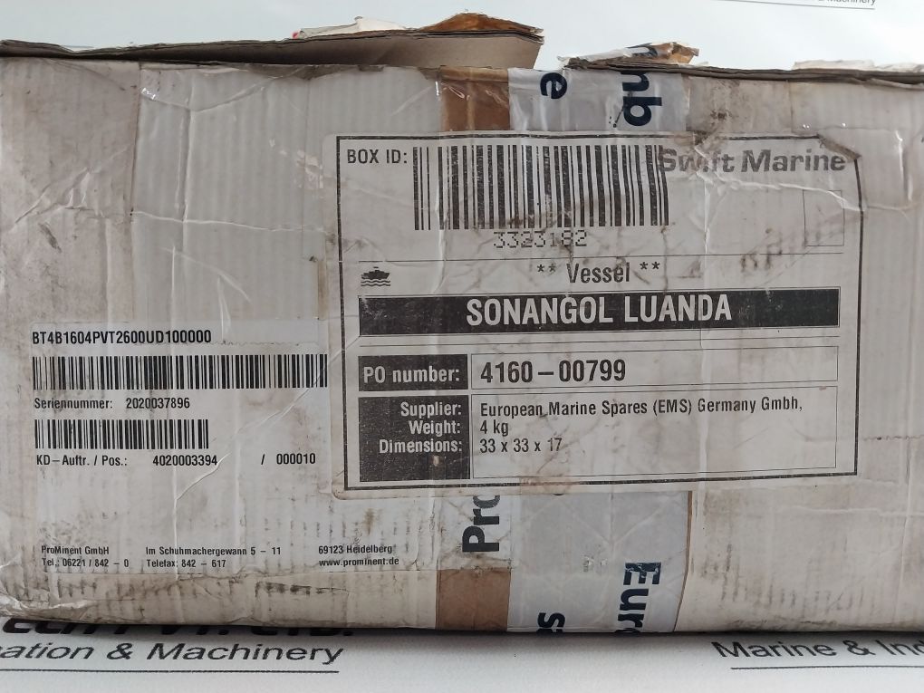 Prominent Bt5B Solenoid Metering Pump Bt5B1605Pvt2000Uu110000