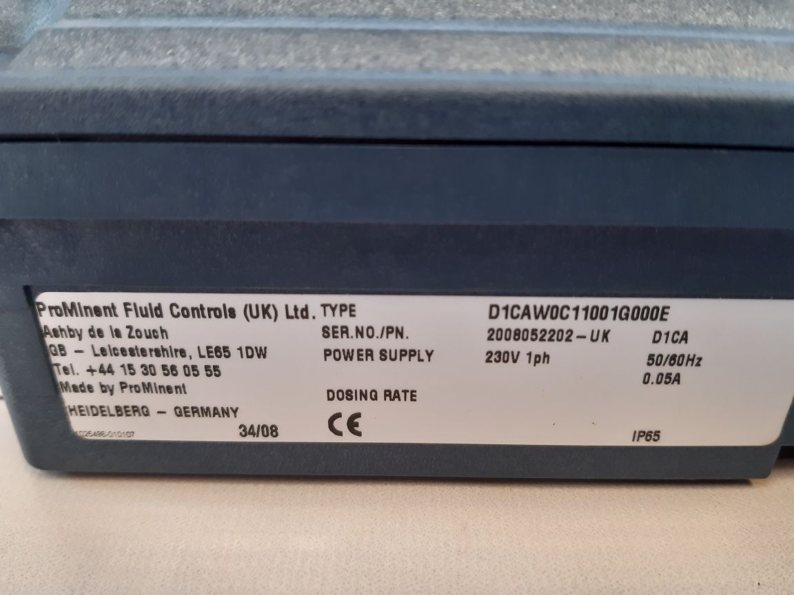 Prominent Fluid Controls D1Caw0C11001G000E Cl Dulcometer
