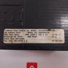 Prominent Fluid Controls D1Cad0C11011G220E Dulcometer 230Vac