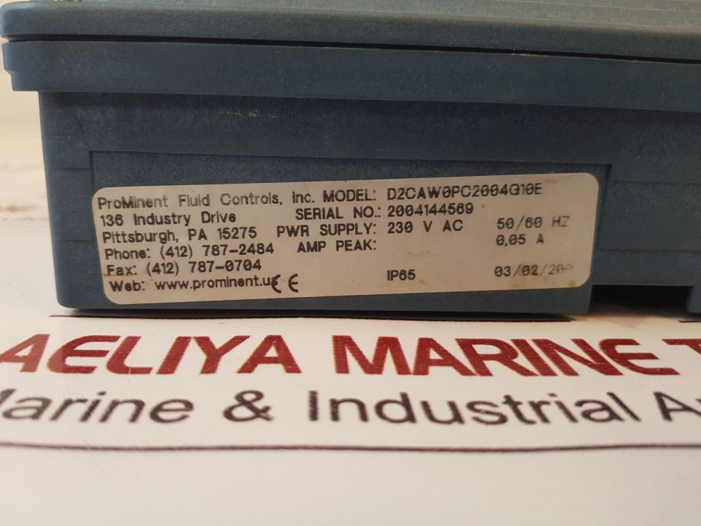 Prominent Fluid D2Caw0Pc2004G10E Dulcometer Set