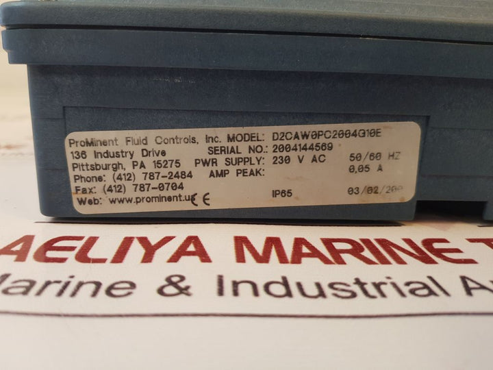 Prominent Fluid D2Caw0Pc2004G10E Dulcometer Set