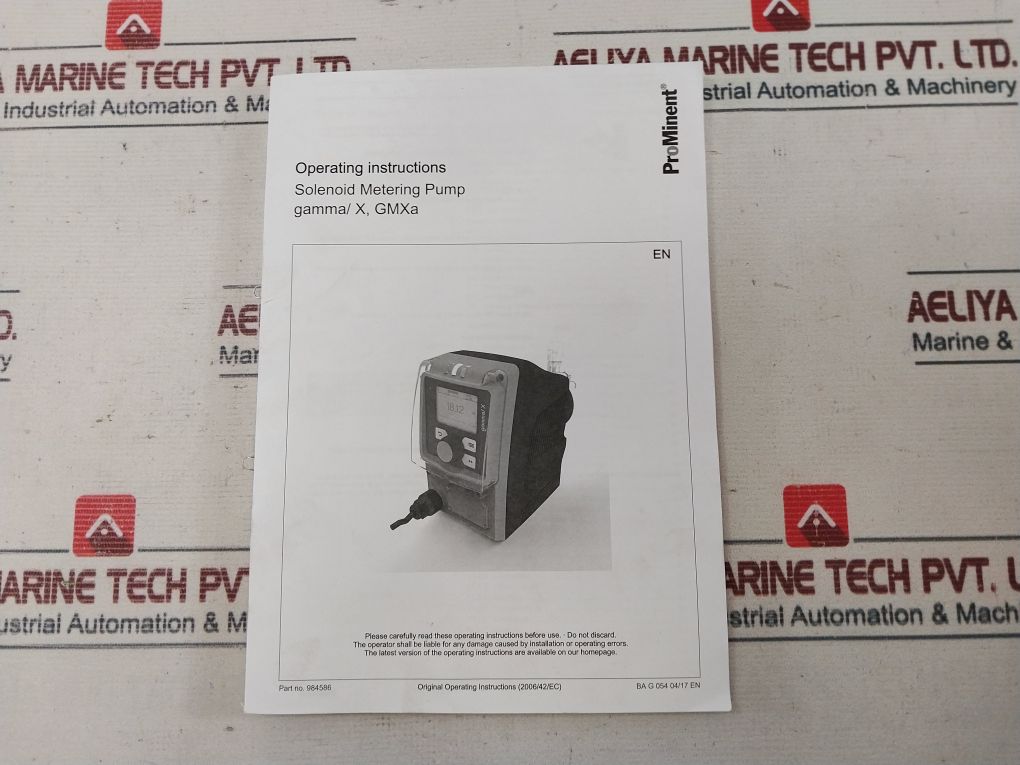 Prominent Gmxa1602Ppe20000Ua01000En Solenoid Metering Pump Set