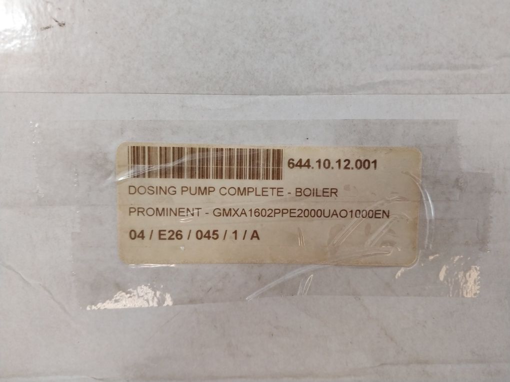 Prominent Gmxa1602Ppe20000Ua01000En Solenoid Metering Pump Set