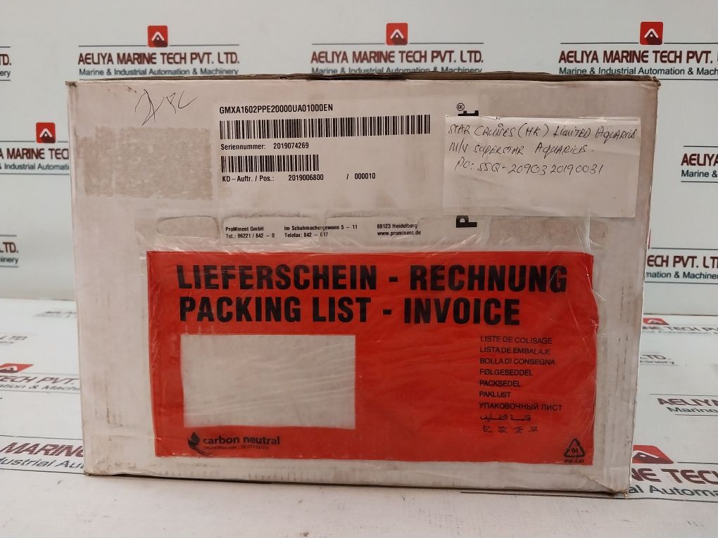 Prominent Gmxa1602Ppe20000Ua01000En Solenoid Metering Pump Set