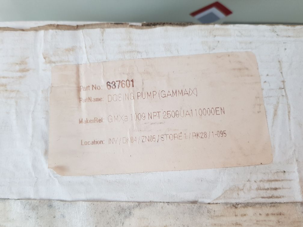 Prominent Gmxa Solenoid Metering Pump Kit Gmxa1009Npt25000Ua11000En