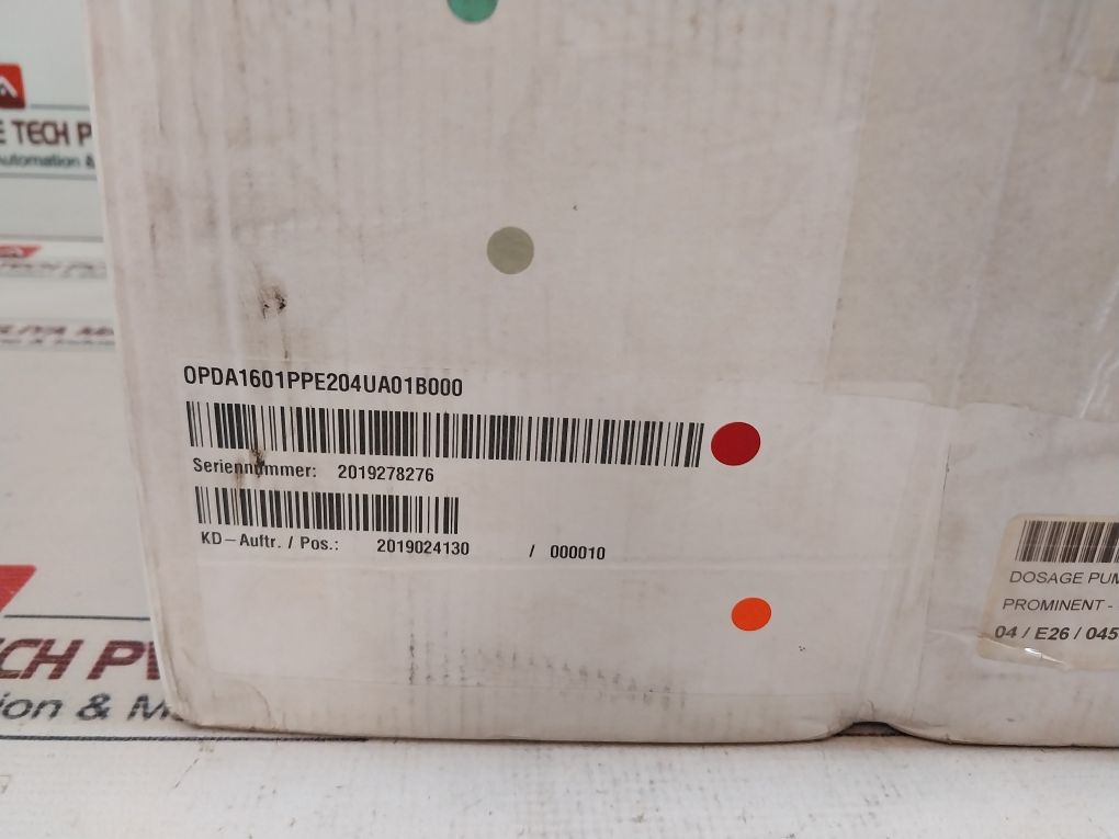 Prominent Opda1601Ppe204Ua01B000 Solenoid Metering Dosing Pump Set