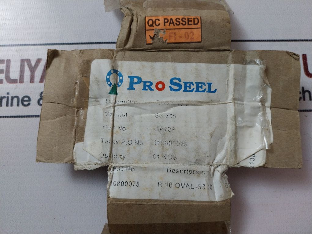 Proseel R16 S316 Oval Ring Joint Gasket