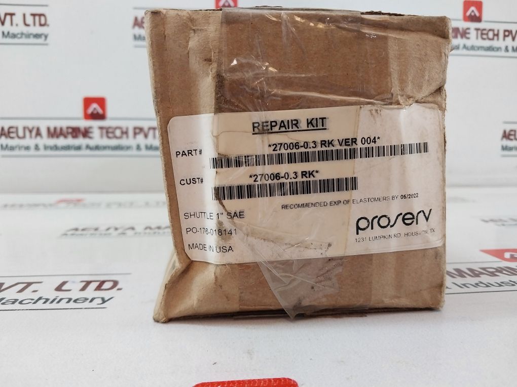 Proserv 18100-619B Shuttle Valve 1 Inch Repair Kit 2725789-16-99